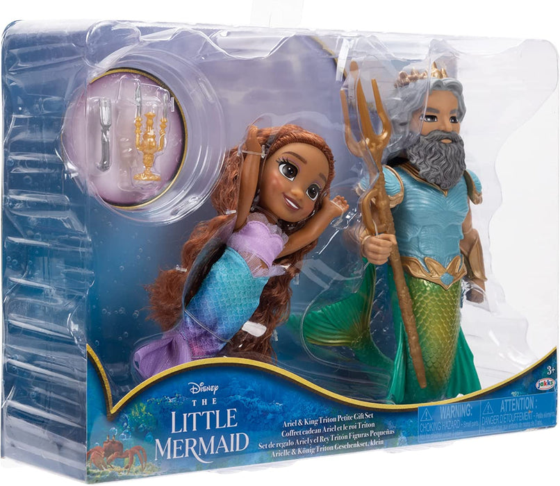 The Little Mermaid  - 6" Petite Ariel And Triton Set