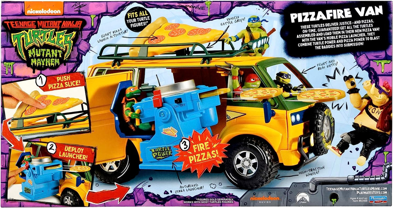 Teenage Mutant Ninja Turtles: Mutant Mayhem - Pizza Fire Delivery Van Playset