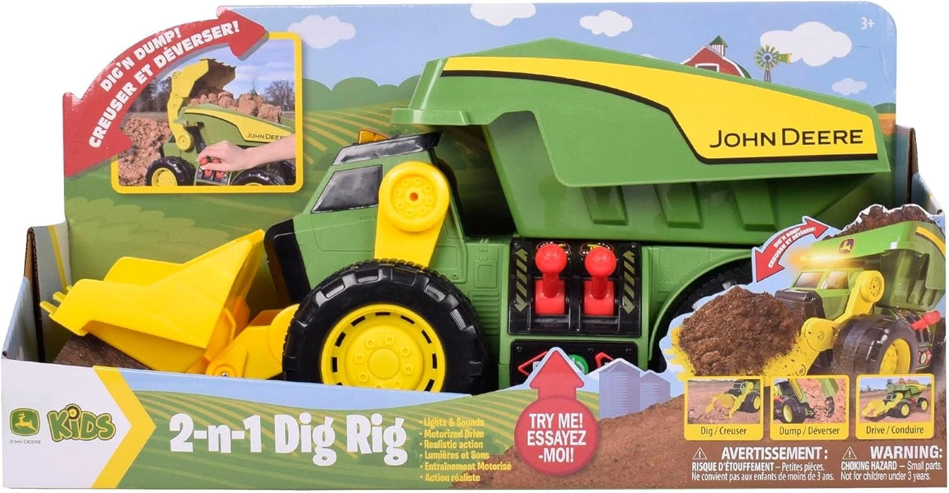 John Deere - Lights and Sounds 2 in 1 Dig Rig Toy