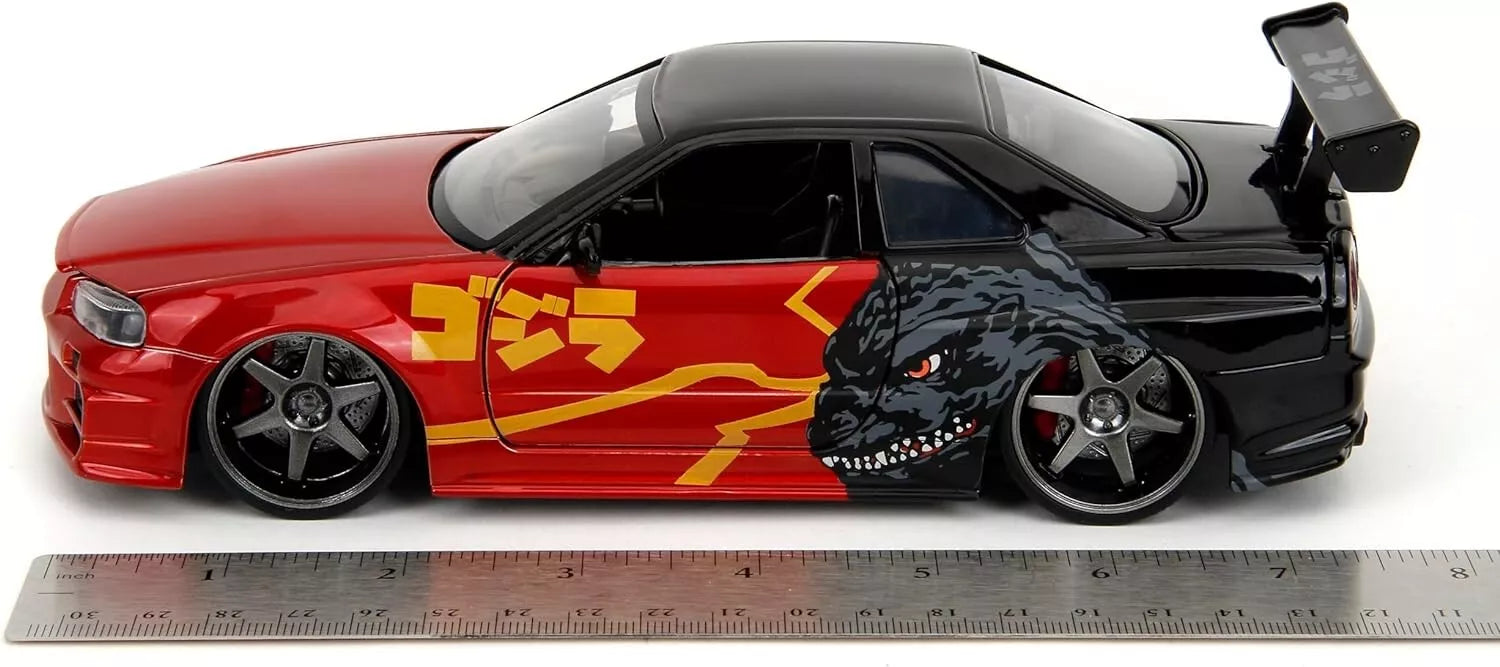Jada - Godzilla Nissan GTR 1:24 Die-Cast Collectible Car