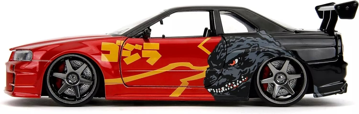 Jada - Godzilla Nissan GTR 1:24 Die-Cast Collectible Car