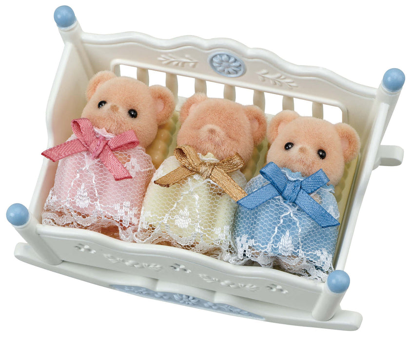 Sylvanian Families Biscuit Bear Sleepy Triplets