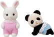 Sylvanian Families - Baby's Toy Box: Snow Rabbit & Panda Babies