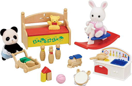 Sylvanian Families - Baby's Toy Box: Snow Rabbit & Panda Babies