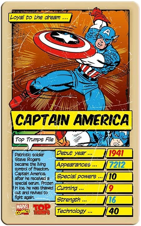 Top Trumps Specials Marvel Comics Retro Card Game