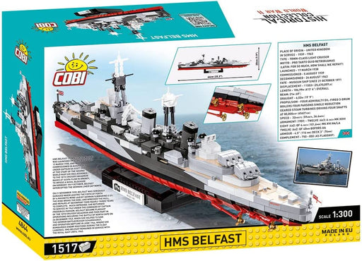 Cobi - World War II - HMS BELFAST LIGHT CRUISER (1,517 Pieces)