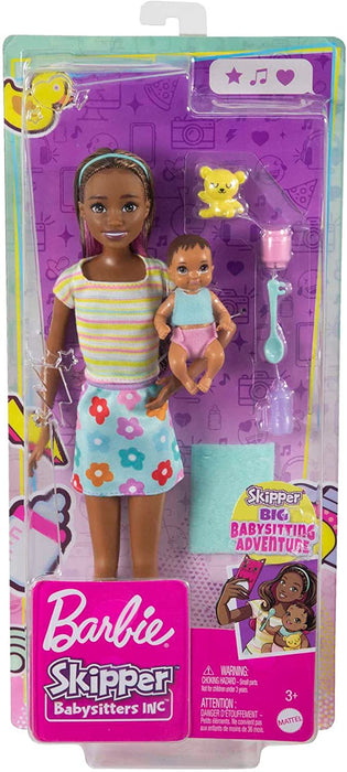 Barbie - Skipper Babysitter (Brunette Doll with Baby Doll)