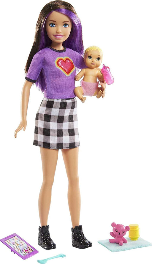 Barbie - Skipper Babysitter (Brunette Doll with Baby Doll)