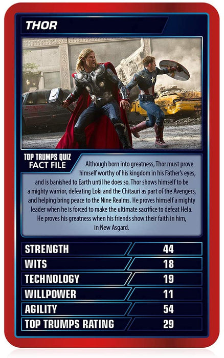 Top Trumps Specials Marvel Cinematic Card Game