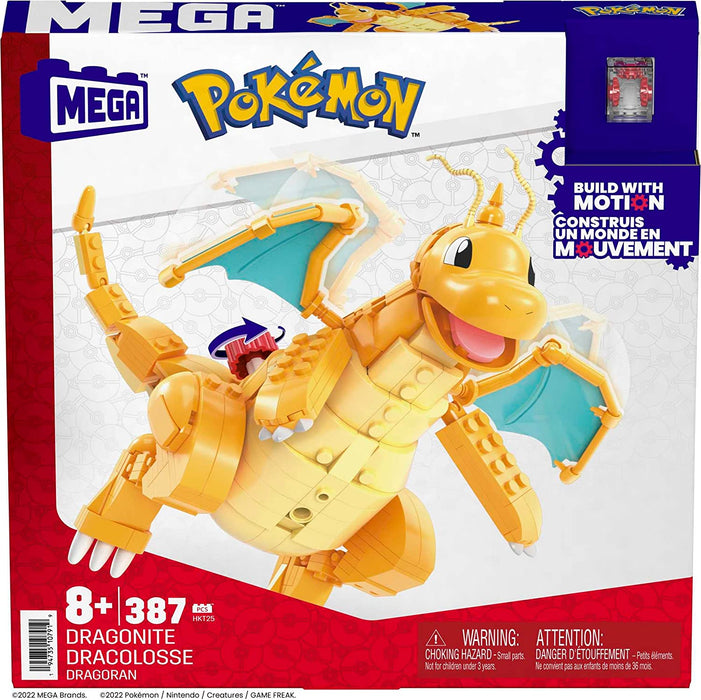Mega Bloks - Pokemon Dragonite Mega Construx Kit (387 Pieces)