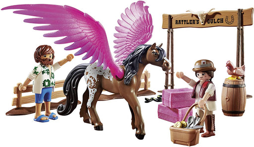 Playmobil - THE MOVIE Marla and Del with Flying Horse