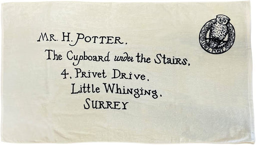 Harry Potter Letter of Acceptance Towel (front with stamp) 75 x 150cm