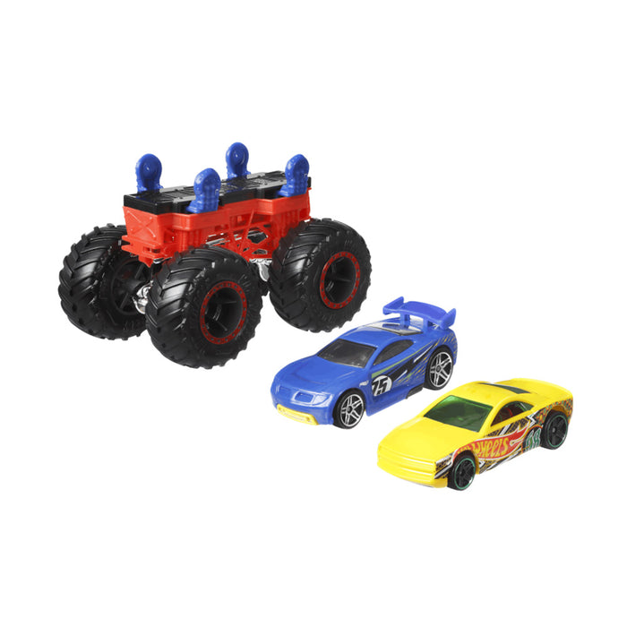 Hot Wheels Monster Trucks - Monster Maker (Yellow & Blue Cars)