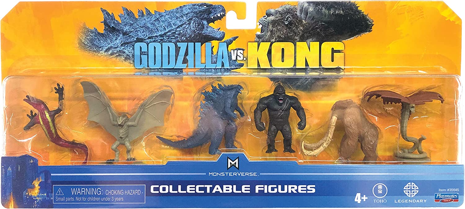 Monsterverse - Godzilla vs Kong 2"" Mini Monster 6 Pack