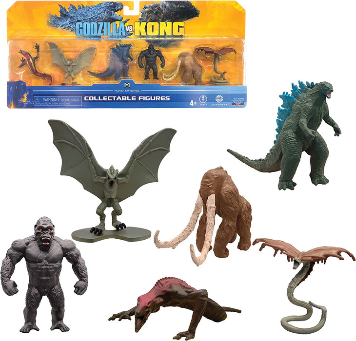 Monsterverse - Godzilla vs Kong 2"" Mini Monster 6 Pack