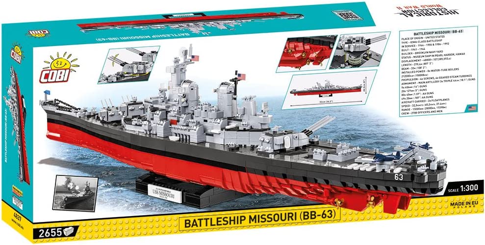 COBI - World War II Warships - MISSOURI 2655 pieces