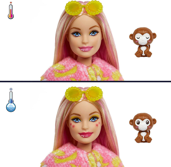 Barbie - Cutie Reveal - Doll With Plush Monkey Costume
