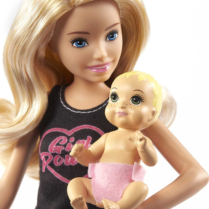 Barbie - Skipper Babysitter (Blonde Doll with Baby Doll)