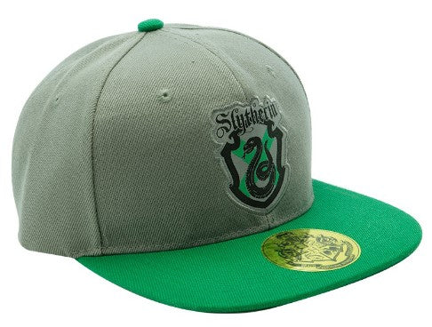 Harry Potter Slytherin Snapback Cap (Grey/Green)