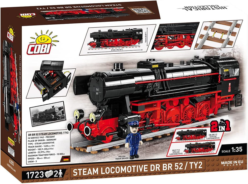 Cobi - Historical Trains - Steam Locomotive DRB 52 (1,723 Pieces)