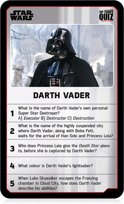 Top Trumps Quiz - Star Wars