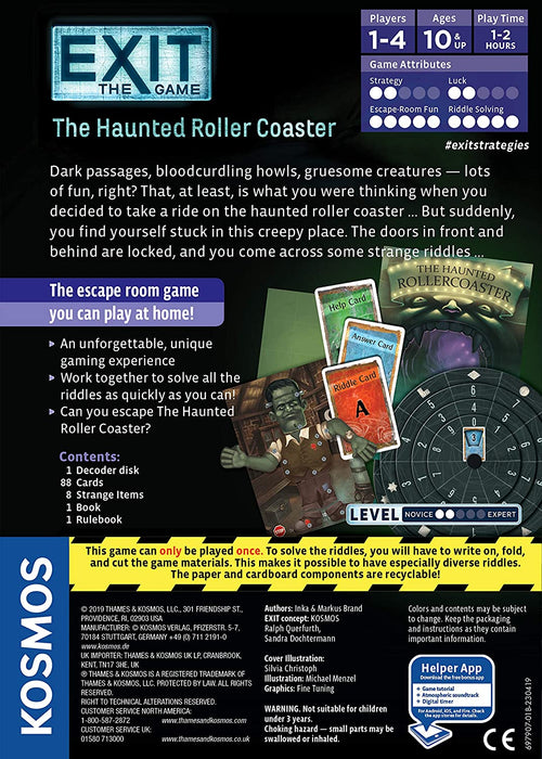 EXIT: The Haunted Roller Coaster Board Game
