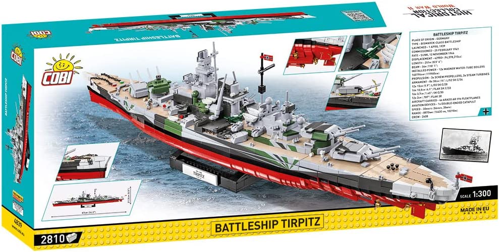 Cobi World War II Warships - Tirpitz (2810 Pieces)