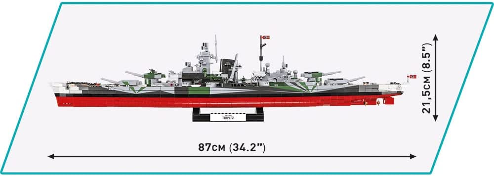 Cobi World War II Warships - Tirpitz (2810 Pieces)