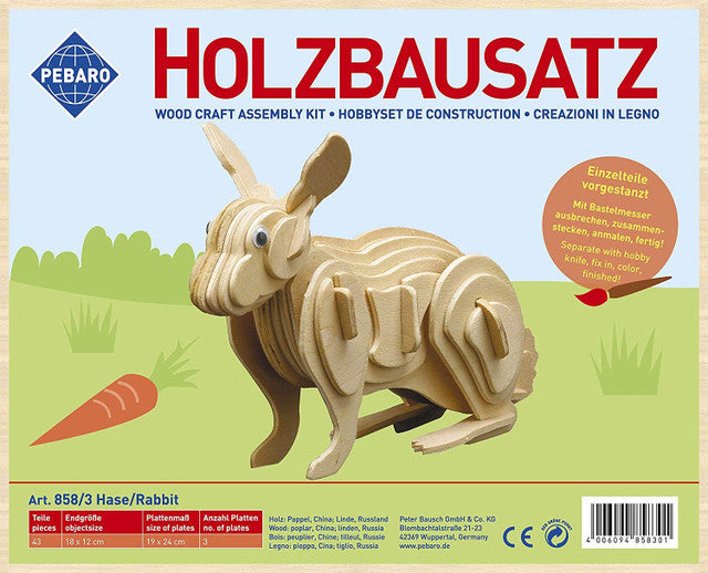 Stick Building Rabbit Rabbit Wood Construction Set — REACTIVE Toys