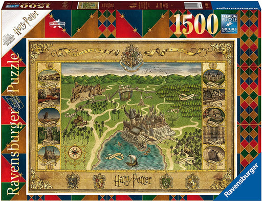 Hogwarts Map 1500 Piece Puzzle